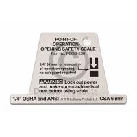 Point-of-Operation-Opening Safety Scale