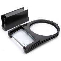 Magnifier Attachment With 2" x 4", 2-Power Glass Lens and 1"-Diameter, 4-Power Meniscus Inset