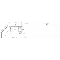 SHD-1812L Poly. Lathe Chuck Shield for 12" Chucks and Smaller (No Rear Angle)