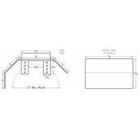 SHD-2312L Poly. Lathe Chuck Shield for 12" Chucks and Smaller (With Rear Angle)