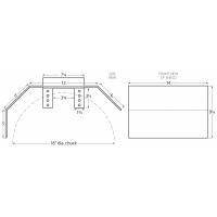 SHD-2914L Poly. Lathe Chuck Shield for 18" Chucks and Smaller (With Rear Angle)