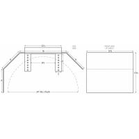 SHD-4016L Poly. Lathe Chuck Shield for 24" Chucks and Smaller (With Rear Angle)