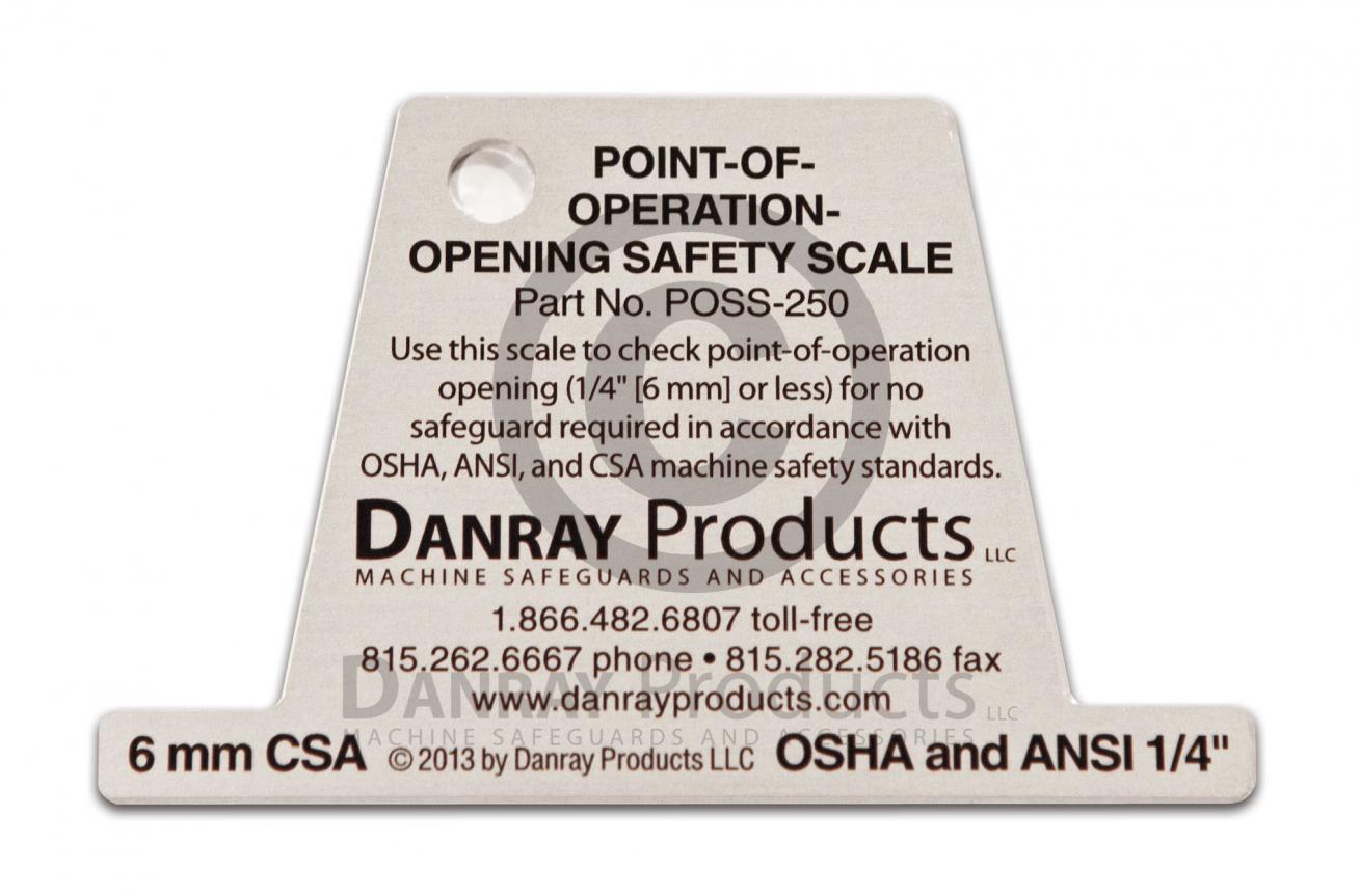 PointofOperationOpening Safety Scale Danray Products