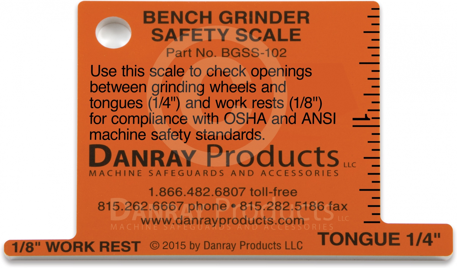 Bench Grinder Safety Scale Danray Products