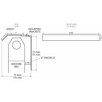 SHD-1024LW Wood Lathe Shield for 24"-Long Working Area and Smaller