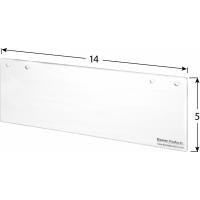 RSO-145F 14" x 5" x 3/16" Flat Shield for Two Arms. Weight: 13.7 oz.