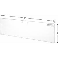 RSO-165F 16" x 5" x 3/16" Flat Shield. Weight: 12.9 oz.