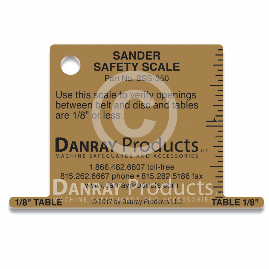 Sander Safety Scale Danray Products