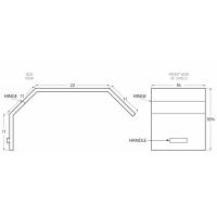 RSA-5516L Steel Lathe Chuck Shield for 32" Chucks and Smaller (With Rear Angle)