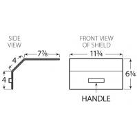 RSA-1612C Lathe Carriage Shield Only for 8" Chucks and Smaller