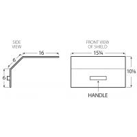 RSA-2816C Lathe Carriage Shield Only for 15" Chucks and Smaller